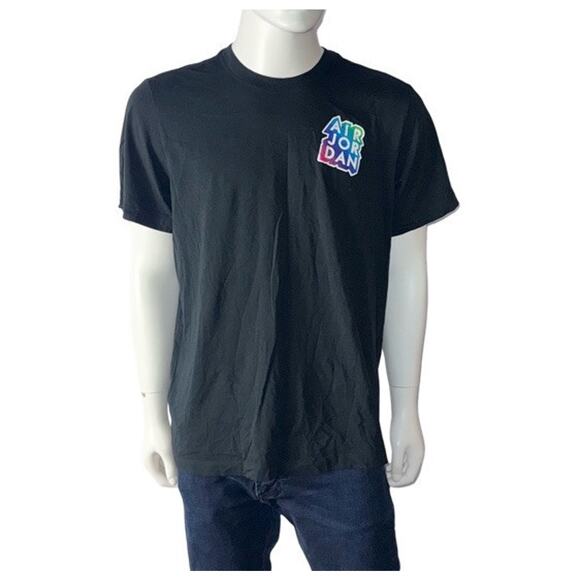 Nike Jordan Sticker Mash Logo T-Shirt Brands VTG Style CD5638-010 - Sz XL - Picture 4 of 9